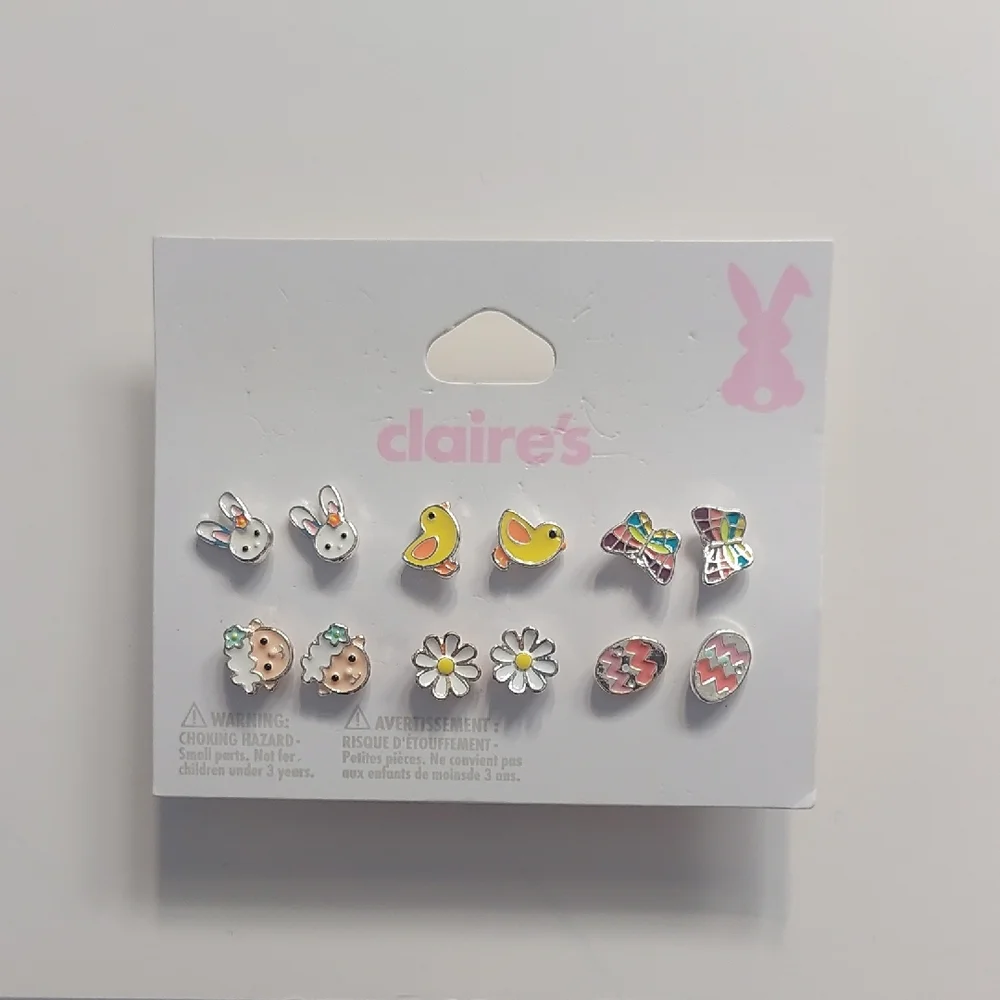 Claire's Easter Animal and Flower Earring‎ Set - Multicolor